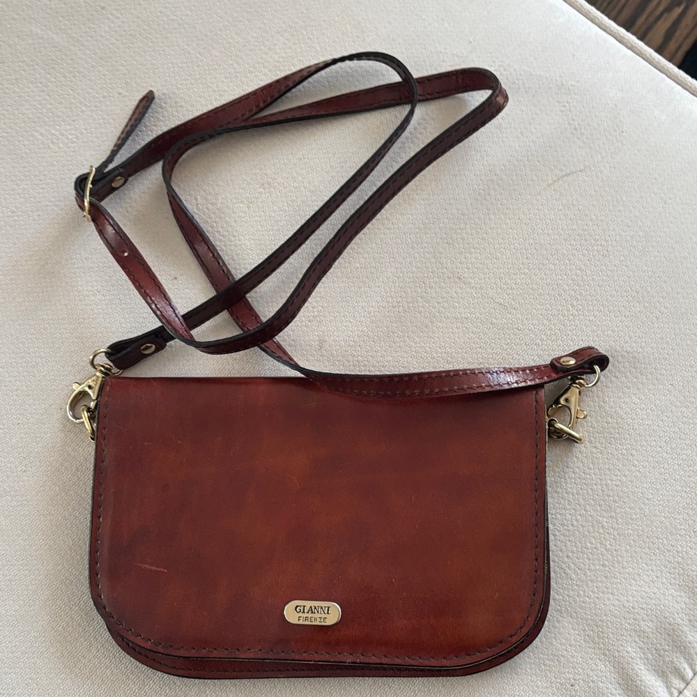 Vintage Italian Leather Crossbody/Clutch